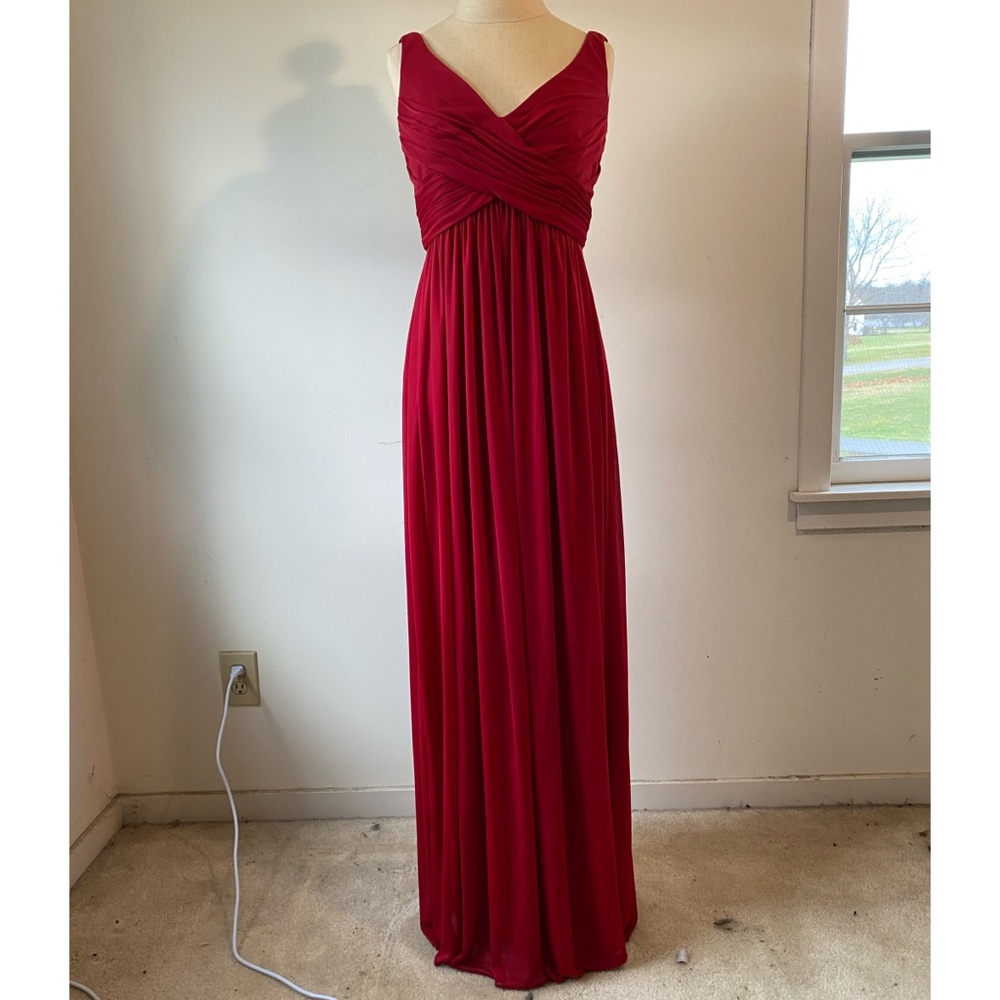 DAVIDS BRIDAL | Fancy long red dress